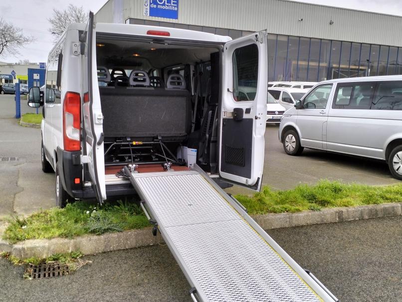 vehicule en location vente Ducato Combi 3,0 CH1 2,3 MJT 130 cv Euro 6 Blanc VASP Handicap TPMR